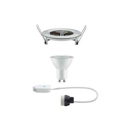 Paulmann 93959 - LED-GU10/7W IP44 Luminaire à intensité variable salle de bain NOVA 230V