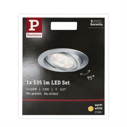 Paulmann 93983 - LED/6,8W IP23 Spot encastrable salle de bain COIN 230V