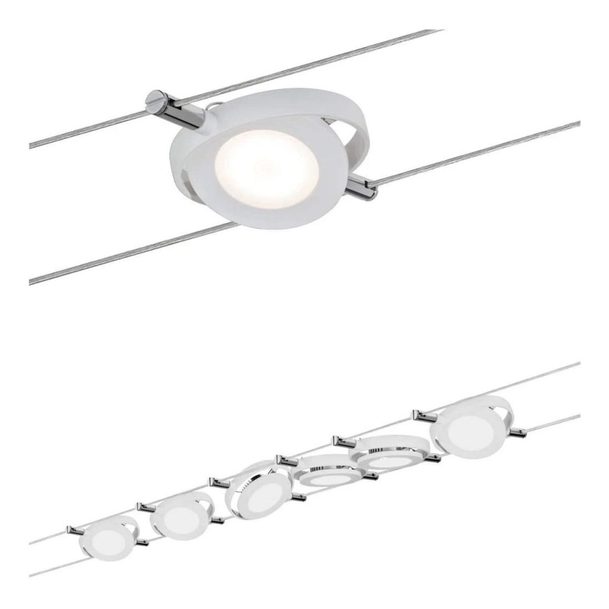 Paulmann 94106 - LOT 6xLED/4W Spot pour système de câble ROUNDMAC 230V blanc