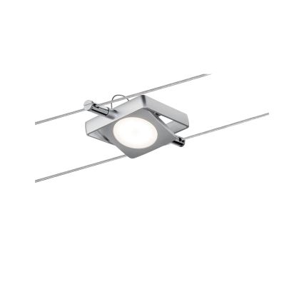 Paulmann 94107 - Lot de 4xLED/4,3W Spot pour système sur câble MAC 230V chrome mat