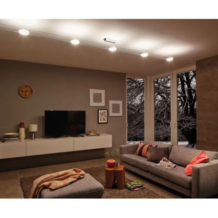 Paulmann 94109 - Kit complet 5x LED/4,3 W, système sur câbles MAC 230 V, blanc