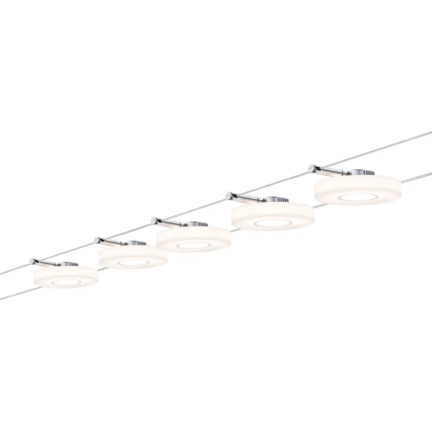 Paulmann 94109 - Kit complet 5x LED/4,3 W, système sur câbles MAC 230 V, blanc