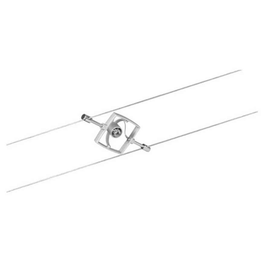 Paulmann 94133 - Pack de 5 GU5.3/10 W, système complet sur câble MAC 230 V, chrome mat