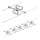Paulmann 94133 - Pack de 5 GU5.3/10 W, système complet sur câble MAC 230 V, chrome mat