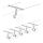 Paulmann 94136 - Kit 5x GU5,3/10W, système d'éclairage complet sur câble SHEELA 230V, finition chrome brillant
