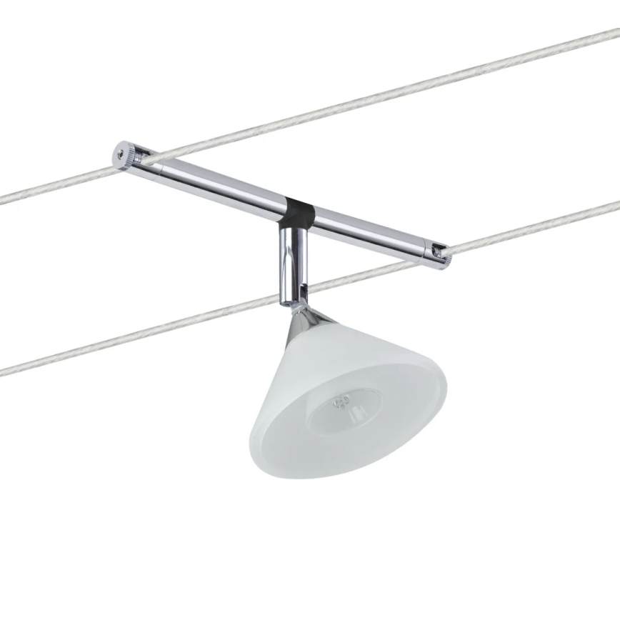 Paulmann 94138 - Spot 1xGU4/10W pour système à câbles COLMAR 12V blanc/chrome brillant