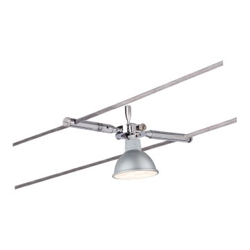 Paulmann 94147 - 1xGU5,3/10W Spot pour système sur câble TOGO 12V chrome mat