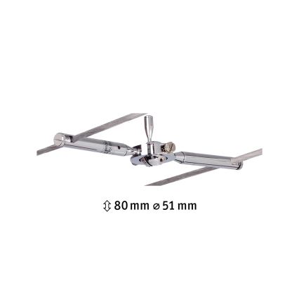 Paulmann 94147 - 1xGU5,3/10W Spot pour système de rail TOGO 12V chrome mat