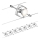 Paulmann 94152 - KIT 7x GU5,3/10W Système complet sur câble MAC 230V chrome mat