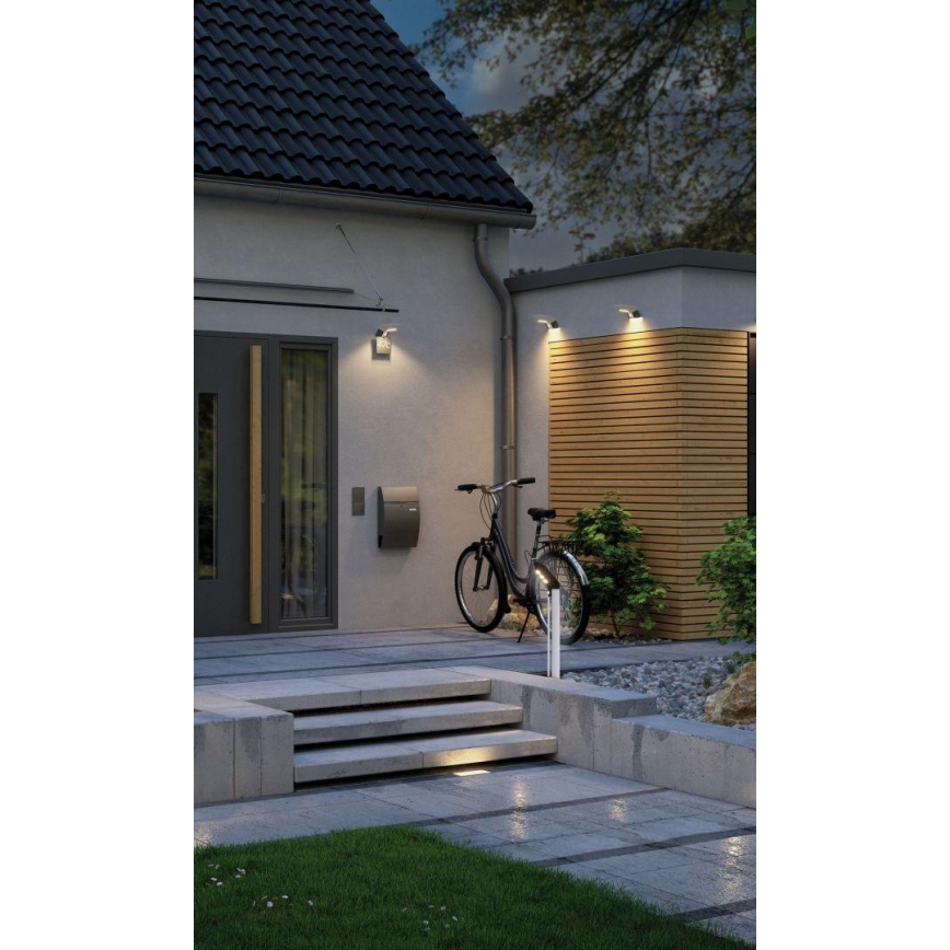 Paulmann 94252 - Lampe solaire extérieure avec détecteur SOLEY 230V LED/1,2W IP44