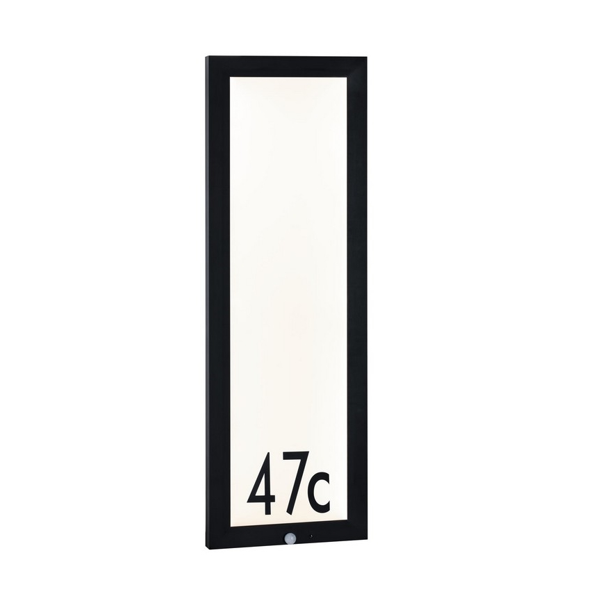 Paulmann 94257 - Numéro de maison avec détecteur LED/19W IP44 230V