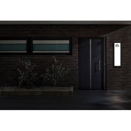 Paulmann 94257 - Numéro de maison avec détecteur LED/19W IP44 230V