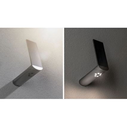 Paulmann 94261 - LED/1,2W IP44 Applique murale solaire avec détecteur ILIAS 3,7V 1800 mAh