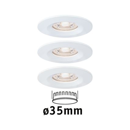 Paulmann 94299 - LOT 3xLED/4W IP44 Spot encastrable salle de bain NOVA 230V