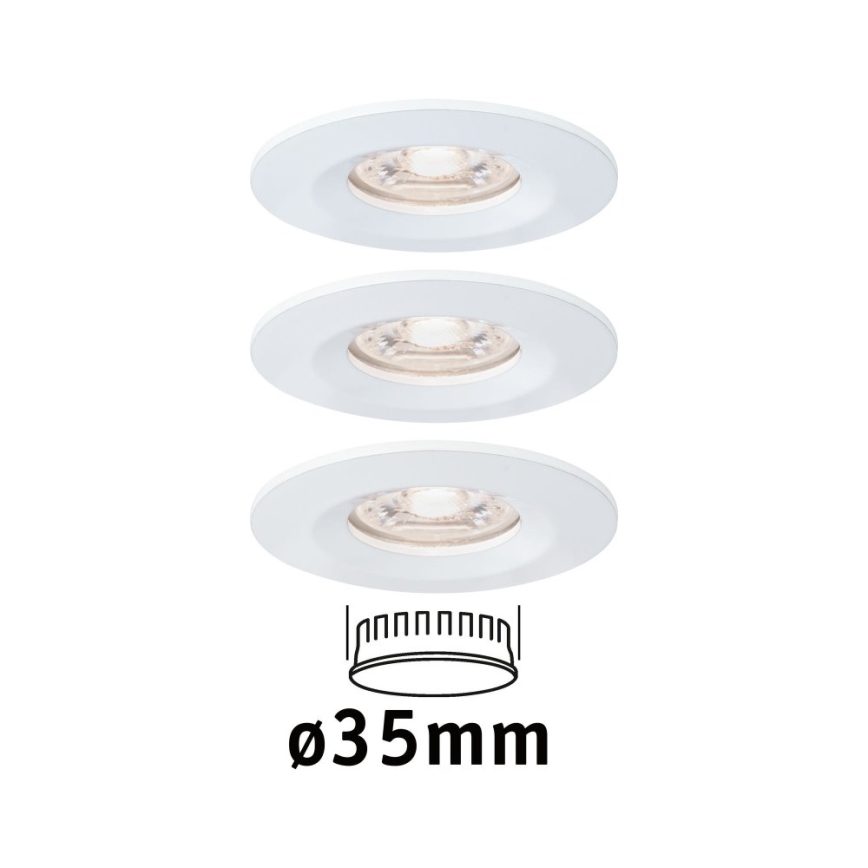 Paulmann 94299 - LOT 3xLED/4W IP44 Spot encastrable salle de bain NOVA 230V