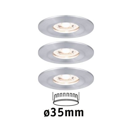 Paulmann 94305 - LOT 3xLED/4W IP44 Spot encastrable salle de bain NOVA 230V