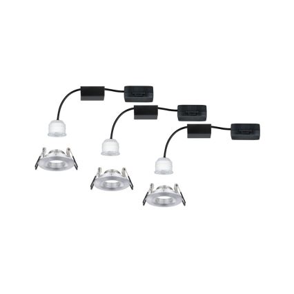Paulmann 94305 - LOT 3xLED/4W IP44 Spot encastrable salle de bain NOVA 230V