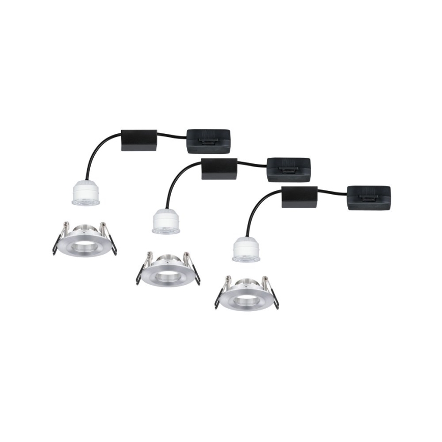 Paulmann 94305 - LOT 3xLED/4W IP44 Spot encastrable salle de bain NOVA 230V