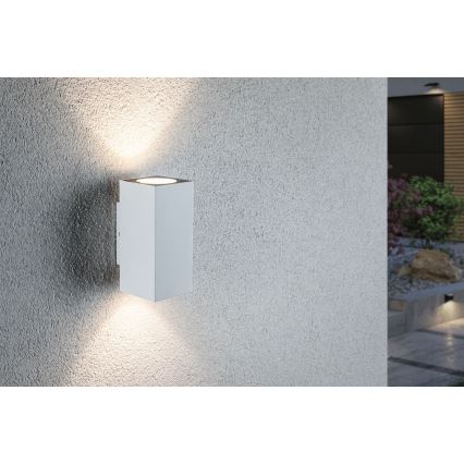 Paulmann 94330 - Applique murale extérieur 2xLED/2,8W IP44 FLAME 230V blanche