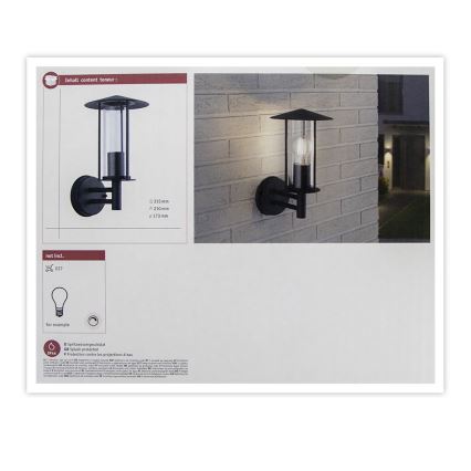 Paulmann 94398 - 1xE27/60W IP44 Applique murale d