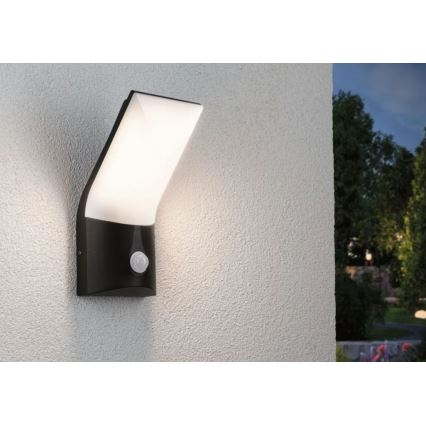 Paulmann 94402 - Applique murale extérieure avec détecteur ADYA 230V LED/10W IP44