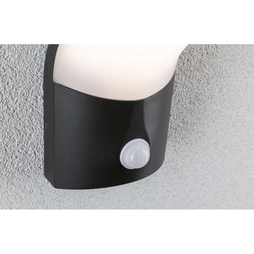 Paulmann 94402 - Applique murale extérieure avec détecteur ADYA 230V LED/10W IP44