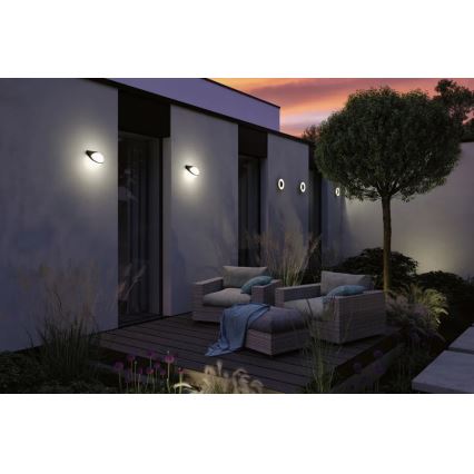 Paulmann 94409 - LED/4W IP44 Applique murale extérieure CIRCEA 230V