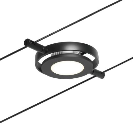 Paulmann 94418 - Ensemble 5xLED/4,5W : système complet sur câble ROUNDMAC 230V, noir