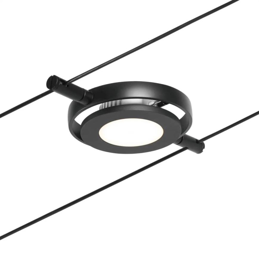 Paulmann 94418 - Ensemble 5xLED/4,5W : système complet sur câble ROUNDMAC 230V, noir