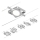 Paulmann 94420 - Ensemble de 5 LED 4,5 W, système complet de suspension sur câble MAC 230 V, chrome mat