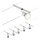 Paulmann 94442 - Kit 5x GU5,3/10W — système complet sur câble SALT 230V, chrome mat