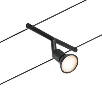 Paulmann 94446 - Kit 5xGU5,3/10W, système complet sur câble SALT 230V, noir