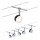 Paulmann 94457 - ENSEMBLE de 5 spots LED (5 x 4 W) pour système à câbles CLEAR, 230 V, noir/chrome brillant