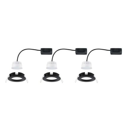 Paulmann 94473 - LOT 3xLED/6W IP44 Spot encastrable salle de bain NOVA 230V