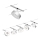 Paulmann 94475 - KIT 5x LED/5W Système complet sur câble CIRCLE 230V chrome mat