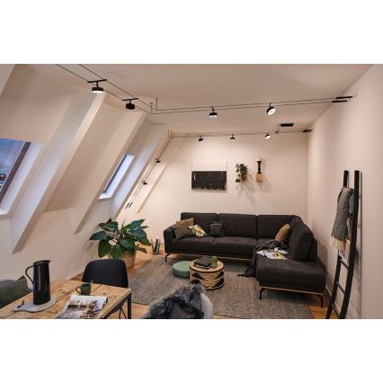 Paulmann 94479 - Kit complet 5x LED/5W, système sur câble CIRCLE 230V, noir