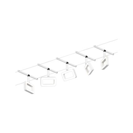 Paulmann 94483 - KIT 5xLED/4,8W Système sur câble complet FRAME 230V blanc