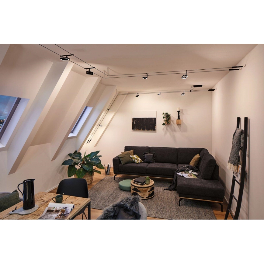 Paulmann 94485 - ENSEMBLE 5xLED/4,8W Système complet sur câble FRAME 230V noir