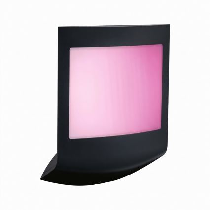 Paulmann 94513 - RGBW LED/8,2W IP44 Applique murale d'extérieur dimmable avec détecteur de mouvement et capteur crépusculaire PADEA 230V anthracite