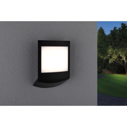 Paulmann 94513 - LED RGBW/8,2W IP44 Applique pour numéro de maison à intensité réglable avec détecteur de mouvement et détecteur crépusculaire PADEA 230V anthracite