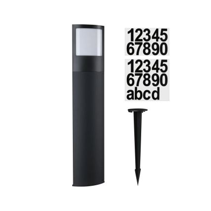 Paulmann 94514 - LED/8,5W IP44 Lampe d'extérieur dimmable avec détecteur de mouvement et détecteur crépusculaire PADEA 230V anthracite