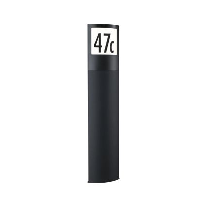 Paulmann 94515 - LED/8,5W IP44 Luminaire pour numéro de maison dimmable avec détecteur de mouvement et capteur crépusculaire PADEA 230V anthracite