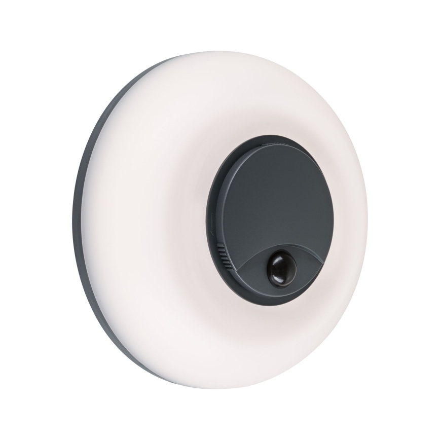 Paulmann 94956 - LED/20,5W IP65 Applique murale d'extérieur dimmable avec détecteur de mouvement et détecteur crépusculaire AUREVA 230V 2200/3000/4000K anthracite