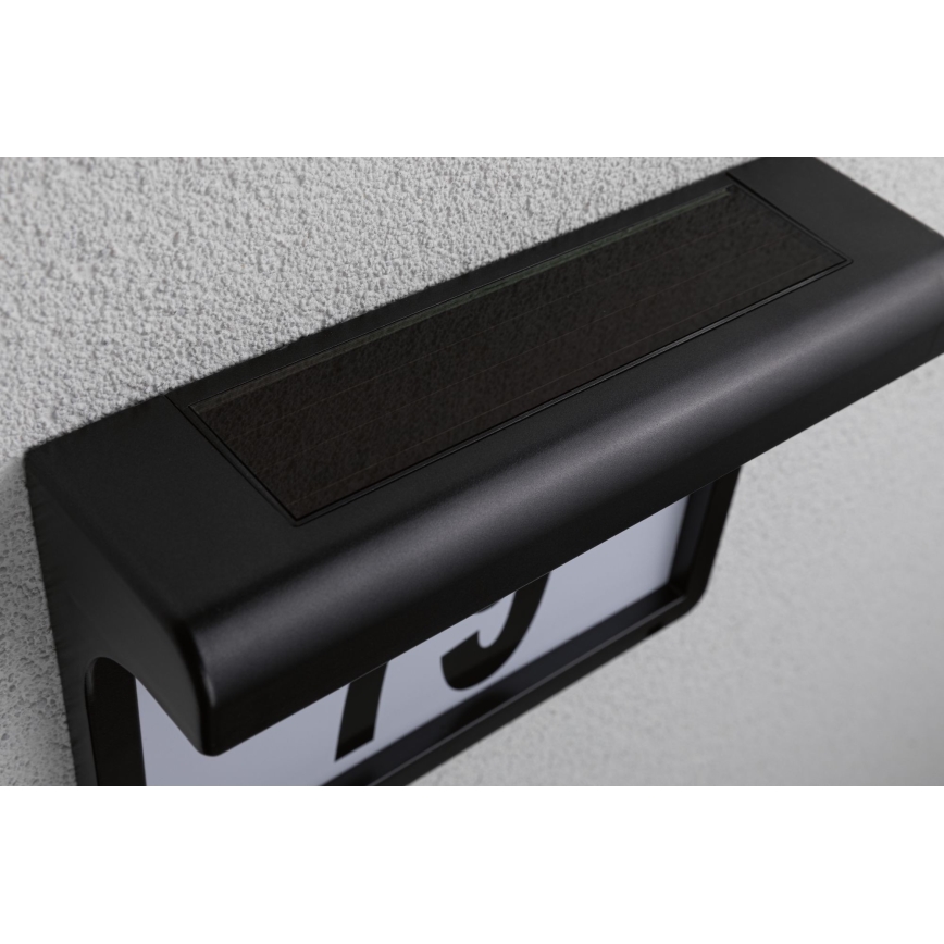 Paulmann 95388 - LED/0,05W IP44 Numéro de maison solaire avec détecteur DAYTON 4,8V