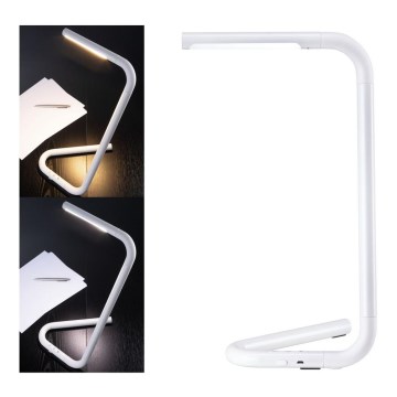 Paulmann 95423 - Lampe de table tactile à intensité variable LED/4,5W FLEXLINK 5V/USB 4400 mAh blanche