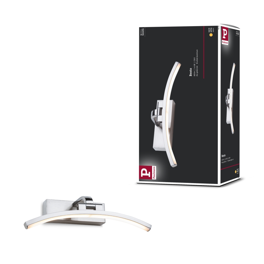 Paulmann 95556 - Lampe pour tableau LED 6W BENTO 230V 30 cm chrome mat