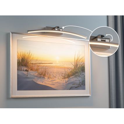 Paulmann 95558 - Lampe pour tableaux BENTO LED 10 W, 230 V, 50 cm, chrome mat