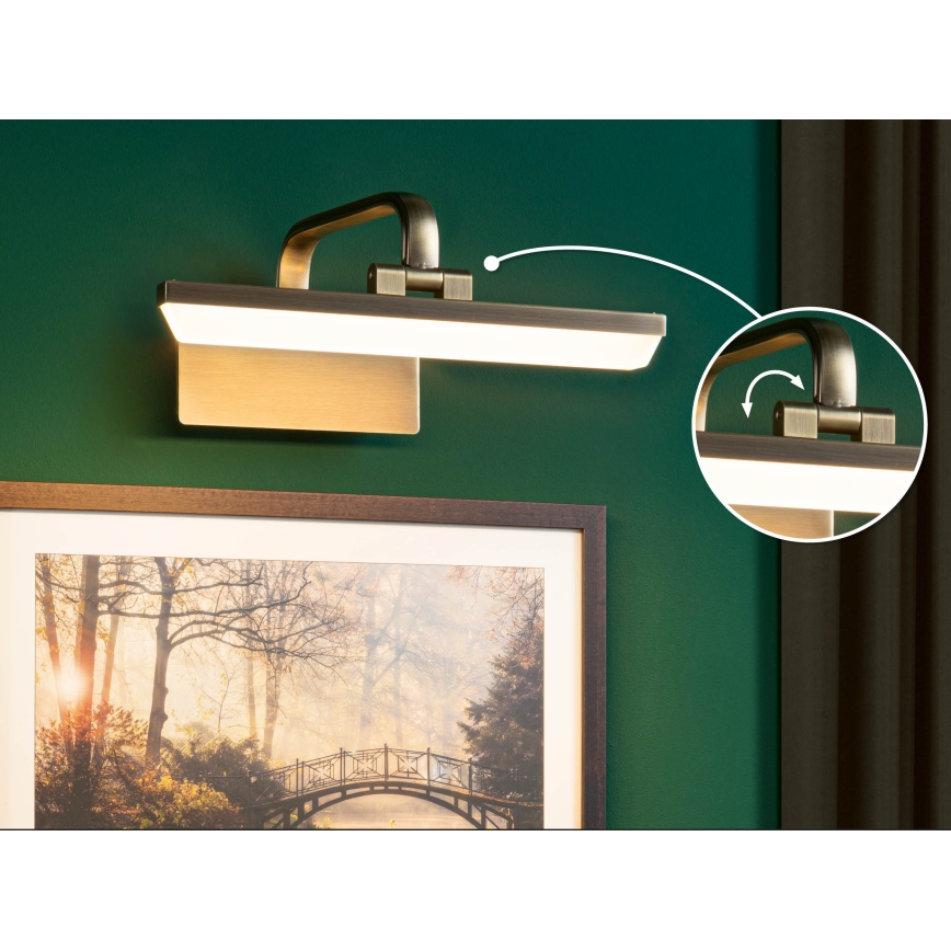 Paulmann 95568 - LED/6W Luminaire pour tableaux RENAN 230V 30 cm laiton