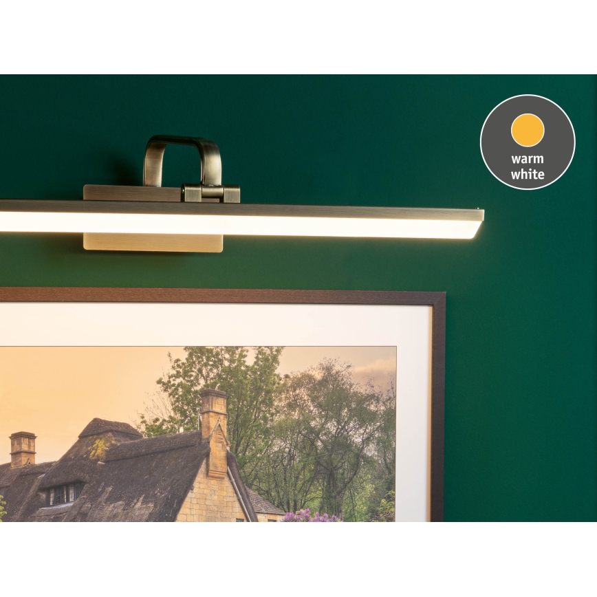 Paulmann 95570 - Lampe pour tableau RENAN LED 11 W, 230 V, 60 cm, laiton