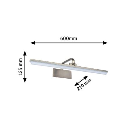 Paulmann 95570 - Lampe pour tableau RENAN LED 11 W, 230 V, 60 cm, laiton